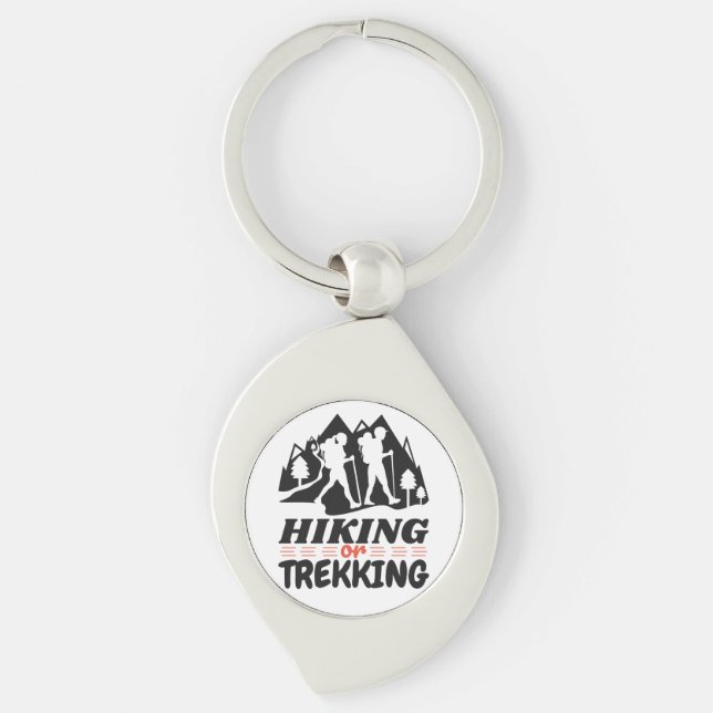 Hiking or Trekking Key Ring (Front)