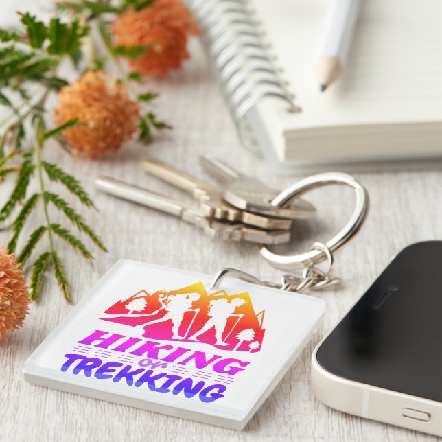 Hiking or Trekking Key Ring (Front Right)