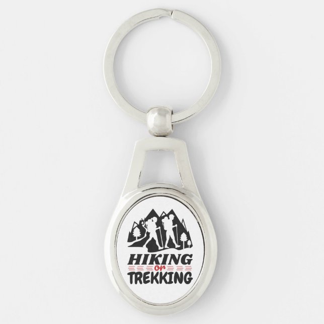 Hiking or Trekking Key Ring (Front)