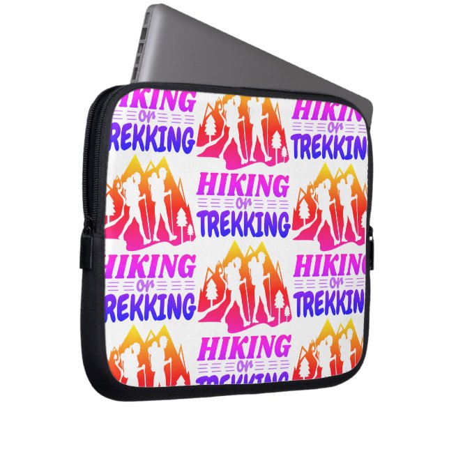 Hiking or Trekking Laptop Sleeve (Front Right)