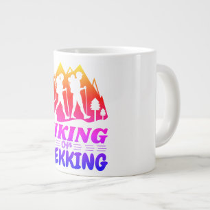 Hiking or Trekking Large Coffee Mug