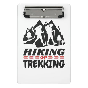 Hiking or Trekking Mini Clipboard