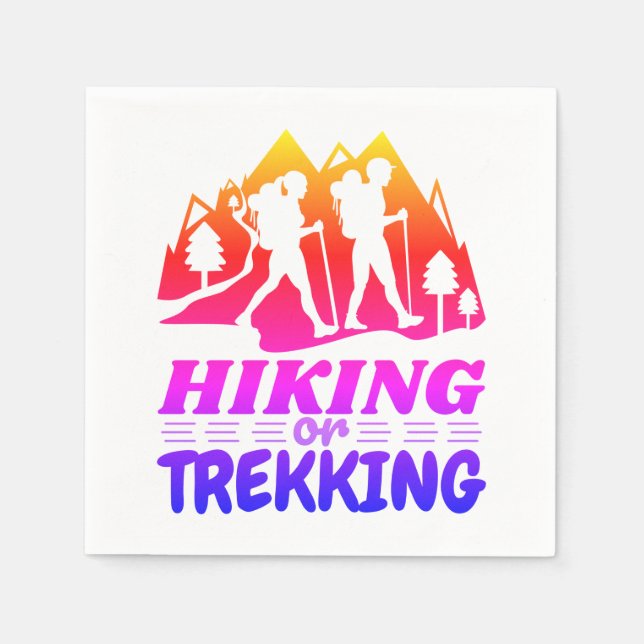 Hiking or Trekking Napkin (Front)