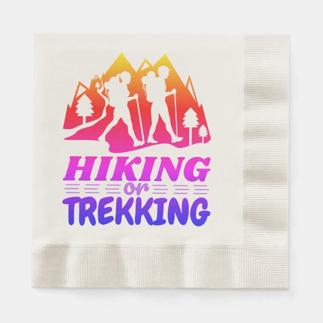 Hiking or Trekking Napkin (Front)