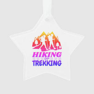 Hiking or Trekking Ornament
