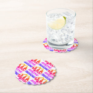 Hiking or Trekking Paper Coaster