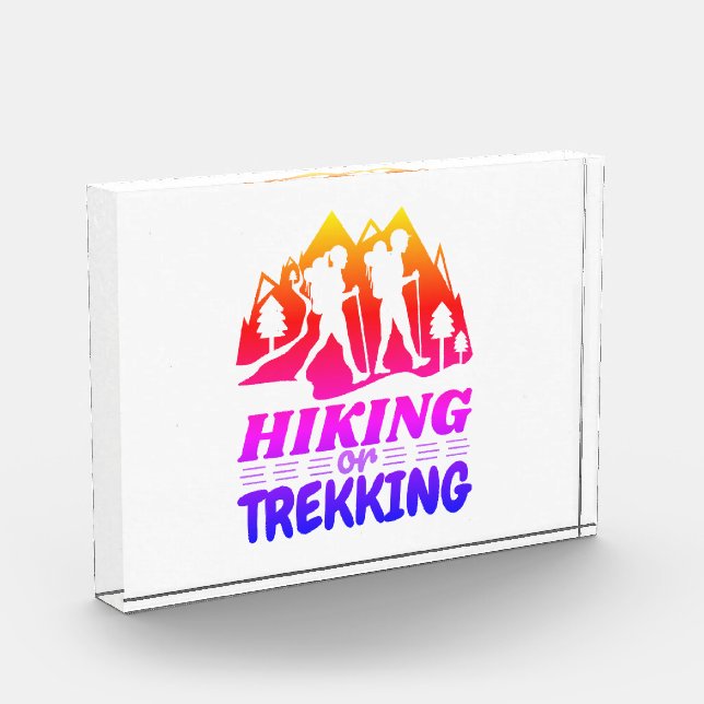 Hiking or Trekking Photo Block (Left)