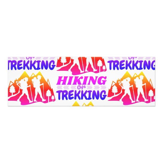 Hiking or Trekking Photo Print (Front)