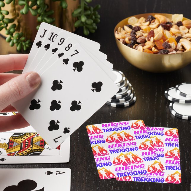 Hiking or Trekking Playing Cards (In Situ)
