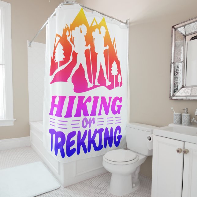 Hiking or Trekking Shower Curtain (In Situ)
