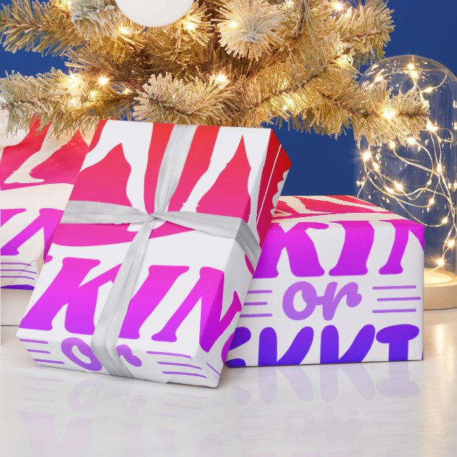 Hiking or Trekking Wrapping Paper (Holidays)