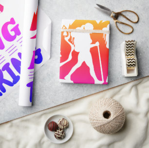 Hiking or Trekking Wrapping Paper