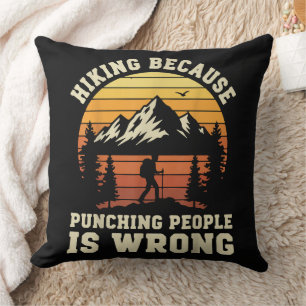 Hiking Outdoor Funny Hiker Cushion