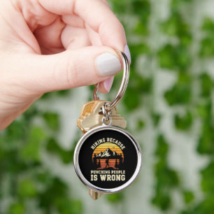Hiking Outdoor Funny Hiker Key Ring