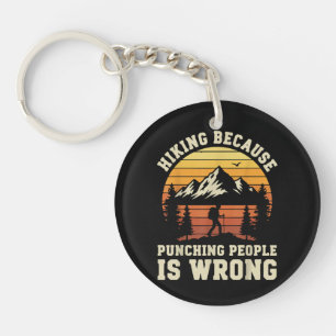 Hiking Outdoor Funny Hiker Key Ring