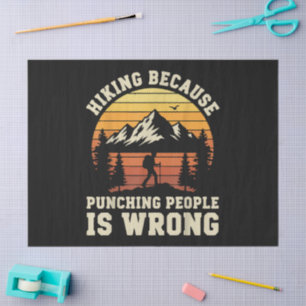 Hiking Outdoor Funny Hiker Tissue Paper