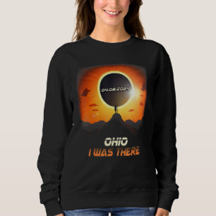 Hiking Outdoors Total Solar Eclipse 2024 Ohio Sweatshirt