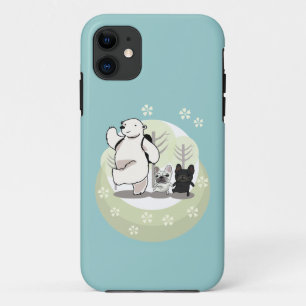 Hiking,polar bear and french bull dogs Case-Mate iPhone case