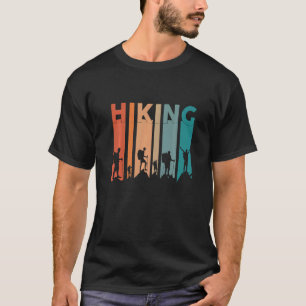 Hiking Retro Sunset With Mountains Hiker T-Shirt