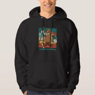 Hiking Sloth Yosemite National Park Camping Advent Hoodie