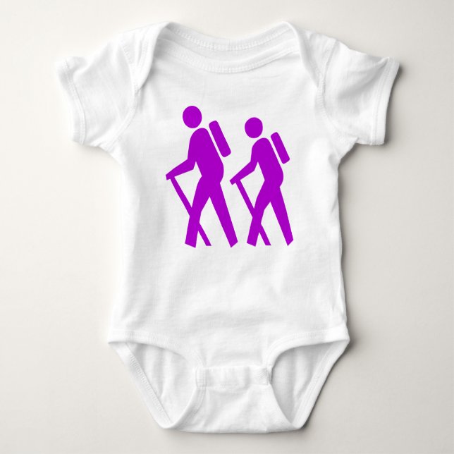 Hiking Symbol Baby Bodysuit (Front)