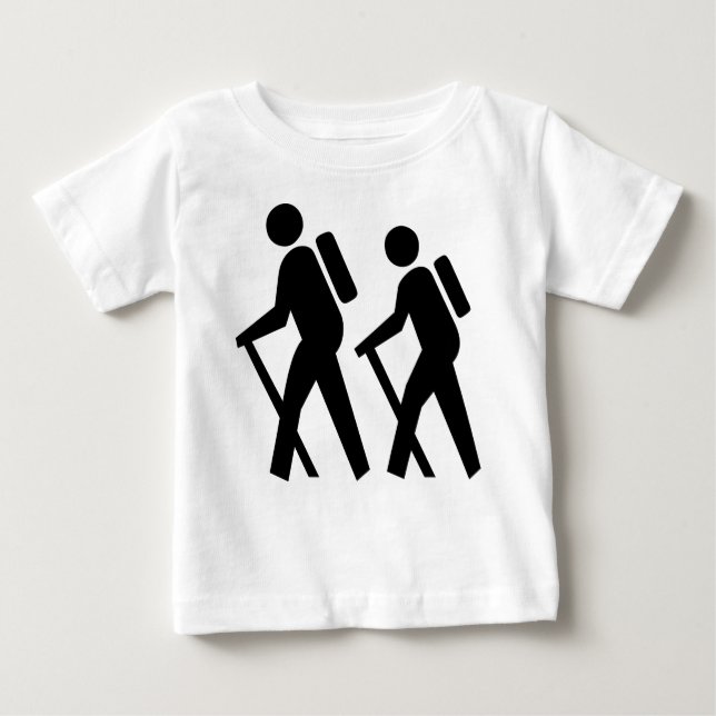 Hiking Symbol Baby T-Shirt (Front)