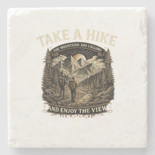 Hiking Take a Hike – The Mountains Are Calling Des Stone Coaster