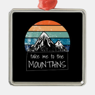Hiking - Take Me To The Mountains Metal Tree Decoration