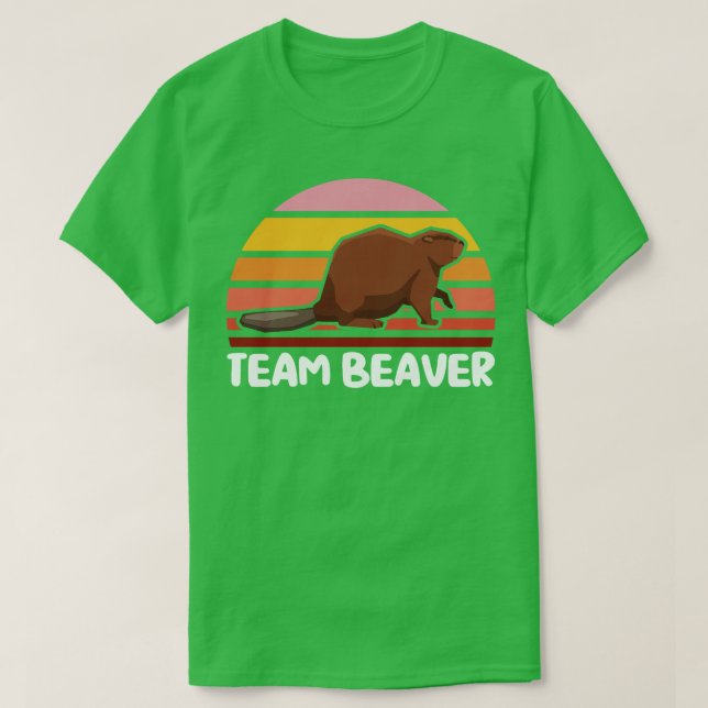 Hiking Team Beaver Wood Worker Beaver  T-Shirt (Design Front)