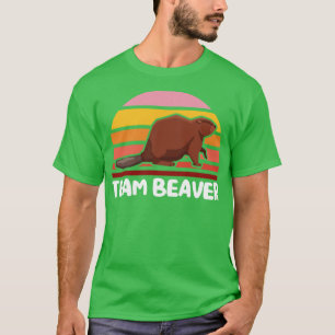 Hiking Team Beaver Wood Worker Beaver  T-Shirt