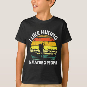 Hiking Tee For Men Women Outdoorsy Hiker Hiking 