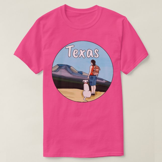 Hiking Texas T-Shirt (Design Front)