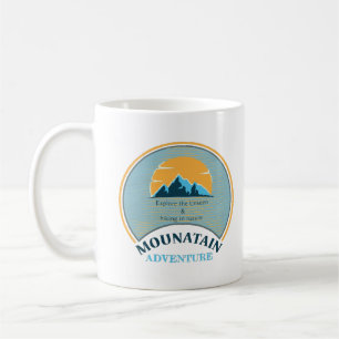  hiking the nature mountain adventure coffee mug