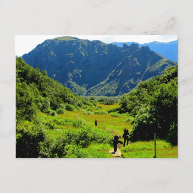 Hiking Thórsmörk, Iceland Postcard (Front)