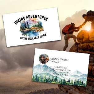 Hiking Trail Guide Business Card