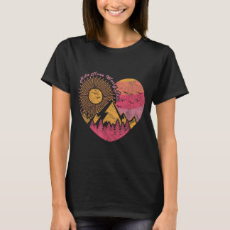 Hiking trekking hike more worry less T-Shirt