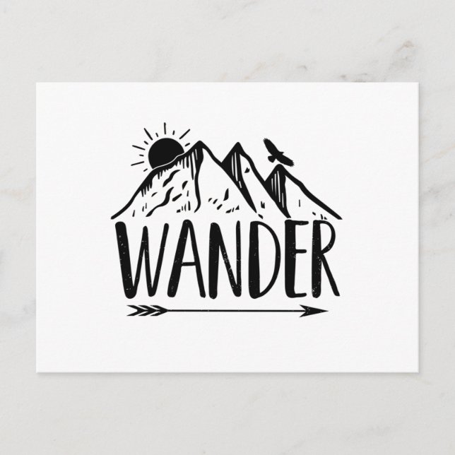 Hiking | Wanderer Berge Bergsteiger gift ideas Postcard (Front)
