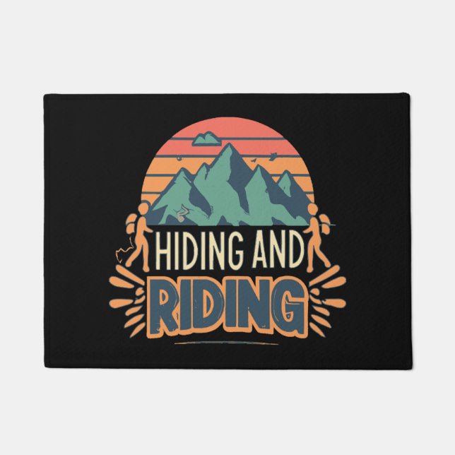 Hiking Where Journeys Become Adventures Doormat (Front)