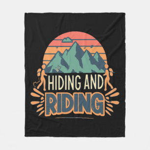 Hiking Where Journeys Become Adventures Fleece Blanket