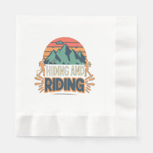 Hiking Where Journeys Become Adventures Napkin