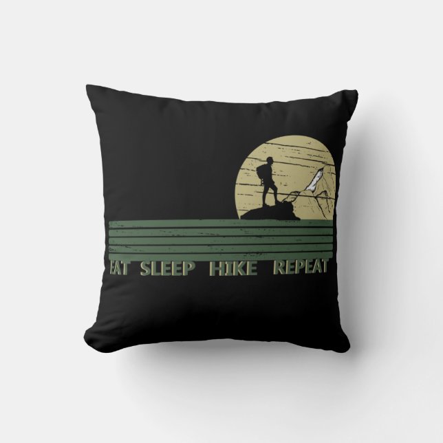 Hiking Wilderness Explorer Hiker gift Cushion (Front)