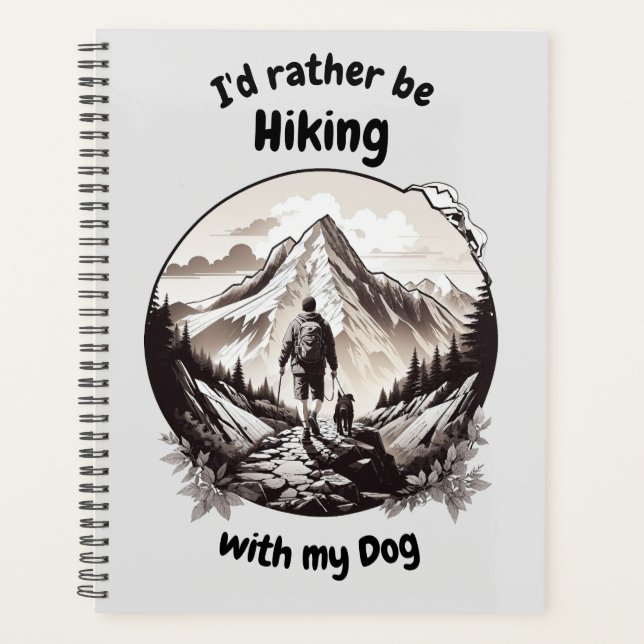 Hiking with my dog planner (Front)