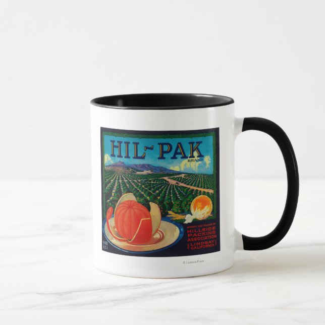 Hil Pak Orange LabelLindsay, CA Mug (Right)