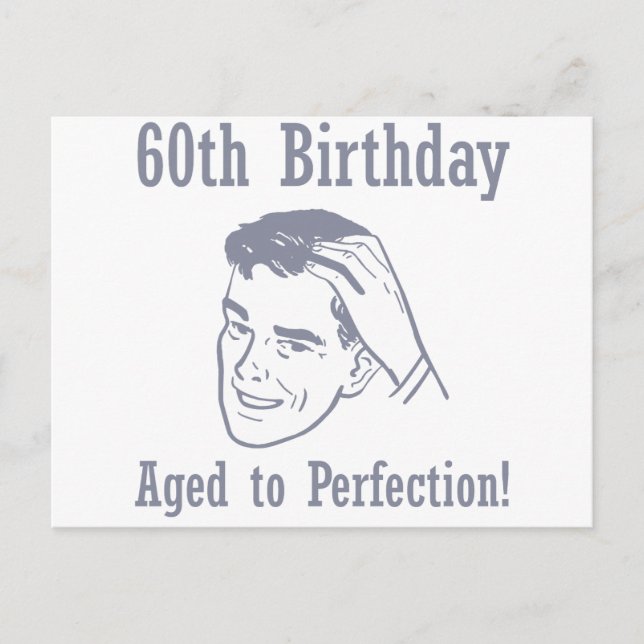 Hilarious 60th Birthday Gifts Postcard (Front)