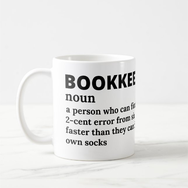 Hilarious Accounting Clerk Meaning Mug (Left)
