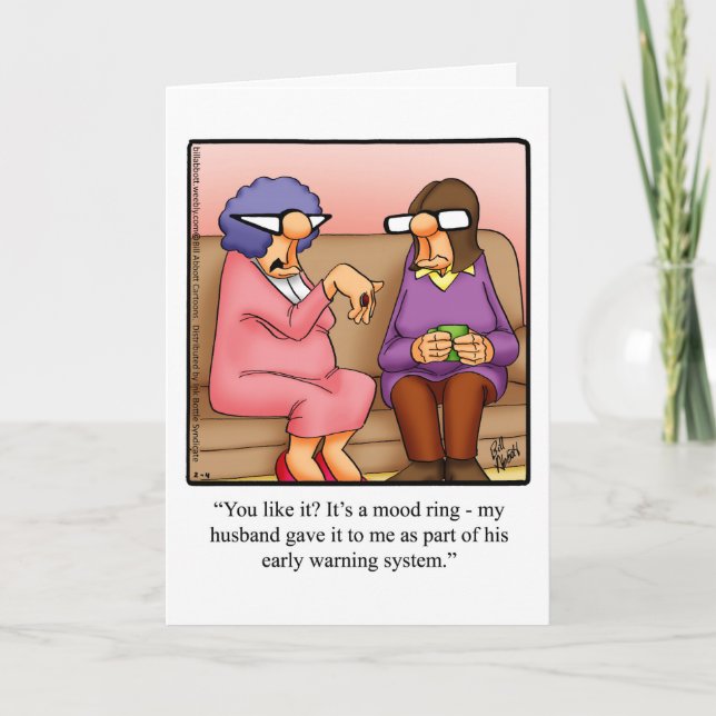 Hilarious  Anniversary Humour Greeting Card (Front)