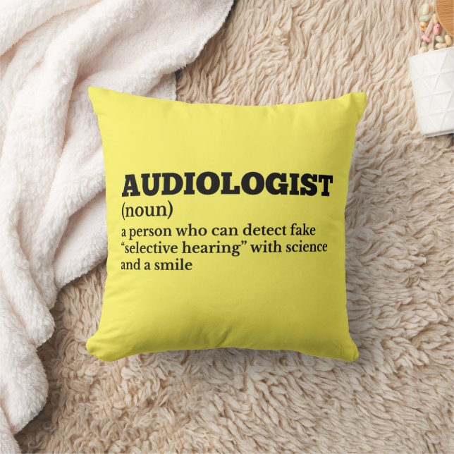 Hilarious Audiologist Definition Cushion (Blanket)
