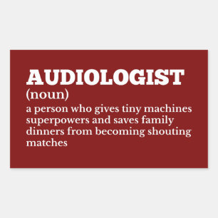 Hilarious Audiologist Definition Sticker