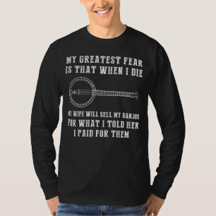 Hilarious Banjo Fear: Dont Sell My Secrets! T-Shirt