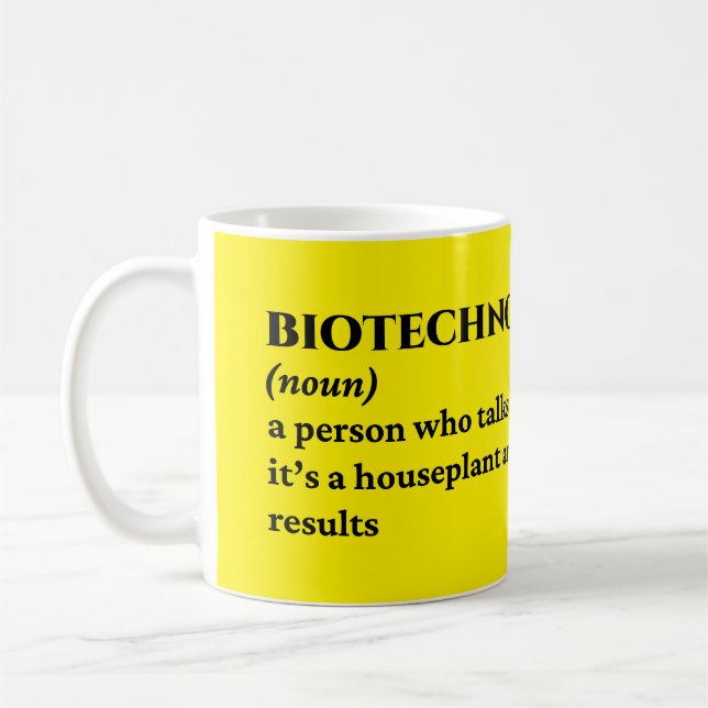 Hilarious Bioengineer Definition Coffee Mug (Left)